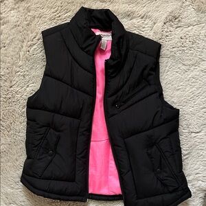 Arizona Jean Company Black Vest with Pink Lining